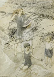Four Children at the Seashore